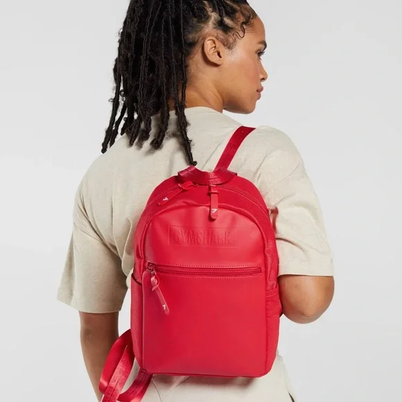 Gymshark Bags Gymshark Red Backpack Sleek Design Everyday Mini